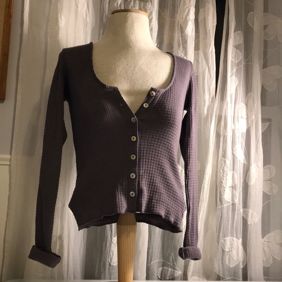 Urban Outfitters Sweaters - Urban outfitters gray button up long sleeve